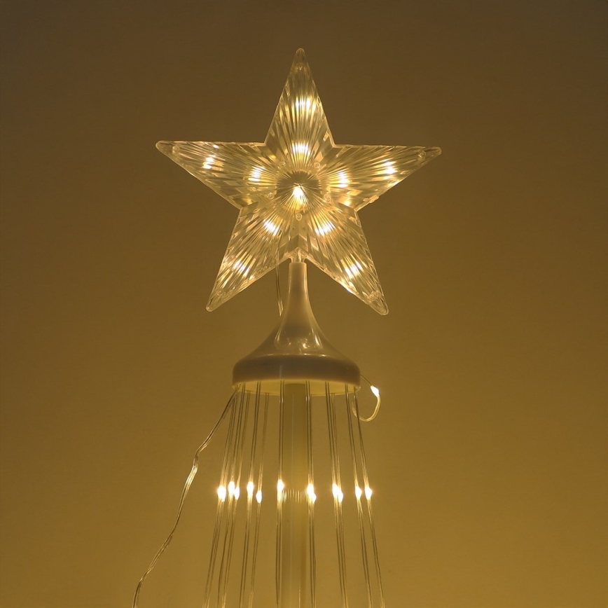 LED RGBW dæmpbar udendørs juledekoration LED/4W/230V 180 cm IP44 juletræ + fjernbetjening