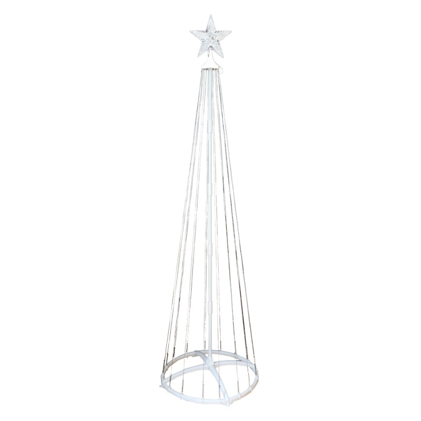 LED RGBW dæmpbar udendørs juledekoration LED/4W/230V 180 cm IP44 juletræ + fjernbetjening