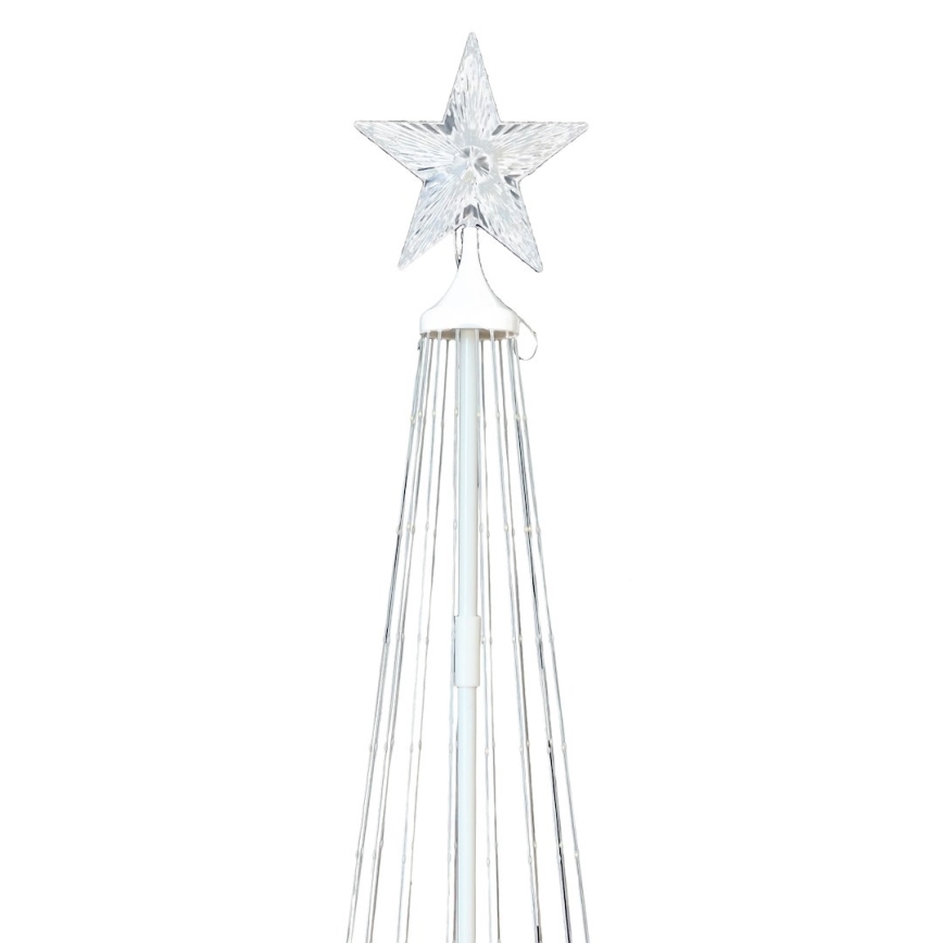 LED RGBW dæmpbar udendørs juledekoration LED/4W/230V 180 cm IP44 juletræ + fjernbetjening