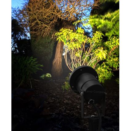 LED RGBW dæmpbar udendørs lampe BLAKE 1xGU10/4,8W/230V IP65 + fjernbetjening