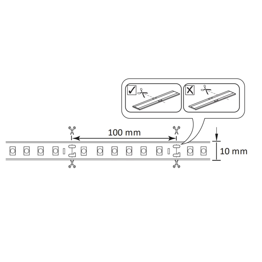 LED RGBW Dæmpbar udendørs LED-strimmel 5m LED/24W/12V IP65
