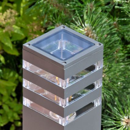 LED RGBW dæmpbar udendørslampe TEKSAS 1xE27/9W/230V 2700-6500K Wi-Fi 44 cm IP44 antracit