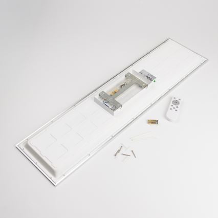 LED RGBW dæmpbar overflademonteret panel LED/13,5W/230V 3000-6500K 29,5x59,5 cm hvid + fjernbetjening