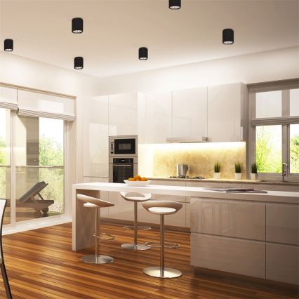 LED RGBW Dæmpbart Spotlight JUPITER 1xE27/6,5W/230V 2700-6500K Wi-Fi Ø 9,8 cm sort