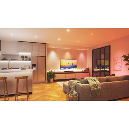 Nanoleaf - LED RGBW Indbygningslampe dæmpbar ESSENTIALS LED/6W/230V 2700-6500K CRI 90 Wi-Fi