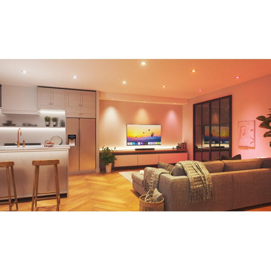 Nanoleaf - LED RGBW Indbygningslampe dæmpbar ESSENTIALS LED/6W/230V 2700-6500K CRI 90 Wi-Fi