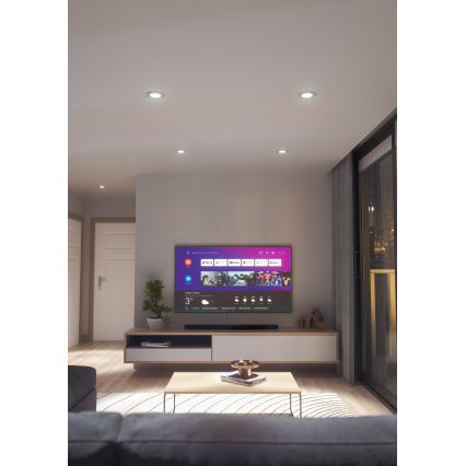 Nanoleaf - LED RGBW Indbygningslampe dæmpbar ESSENTIALS LED/6W/230V 2700-6500K CRI 90 Wi-Fi