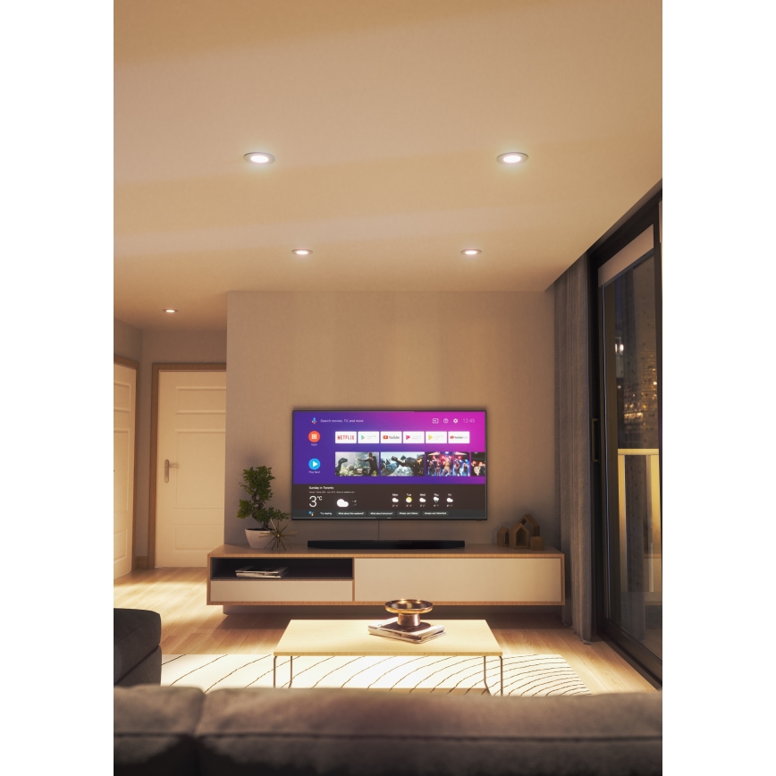 Nanoleaf - LED RGBW Indbygningslampe dæmpbar ESSENTIALS LED/6W/230V 2700-6500K CRI 90 Wi-Fi