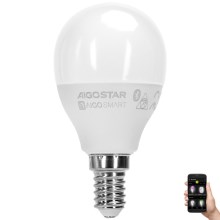 LED RGBW Lyspære G45 E14/4,9W/230V 2700-6500K - Aigostar