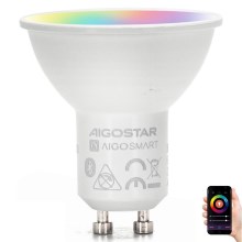 LED RGBW Lyspære GU10/6,5W/230V 2700-6500K - Aigostar