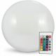 LED RGBW Solcellelampe BALL LED/3,2V diameter 20 cm IP65 + fjernbetjening