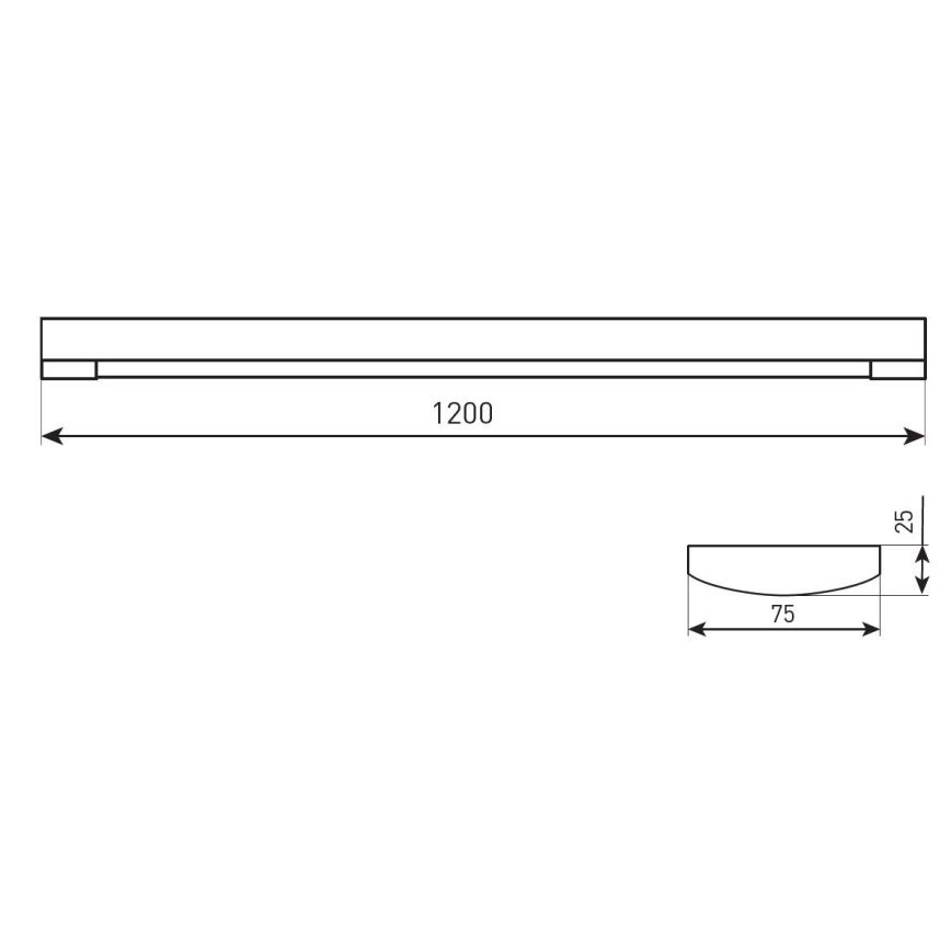 LED-dæmpbart lysstofrørsarmatur DAISY RIBBON LED/20/30/40W/230V 3000/4300/6500K 120 cm hvid
