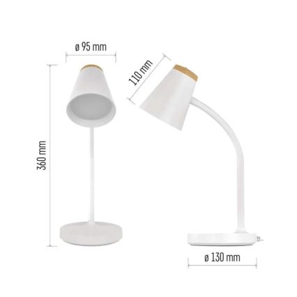 LED skrivebordslampe TARA LED/4,5W/230V 4000K hvid