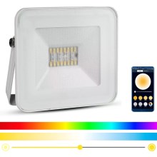 LED smart-projektør dæmpbar RGB-farver LED/20W/230V IP65 hvid