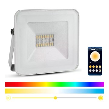 LED smart-projektør dæmpbar RGB-farver LED/20W/230V IP65 hvid