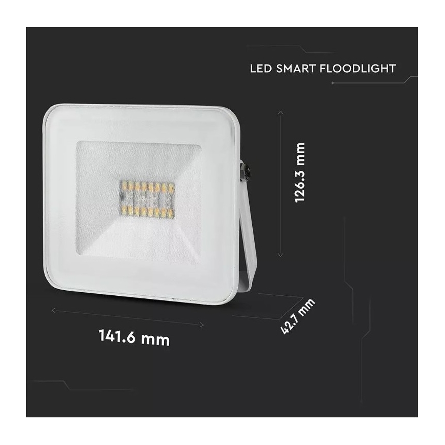 LED smart-projektør dæmpbar RGB-farver LED/20W/230V IP65 hvid