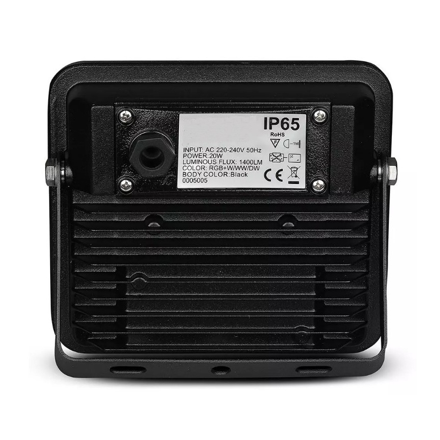 LED smart-projektør dæmpbar RGB-farver LED/20W/230V IP65 sort