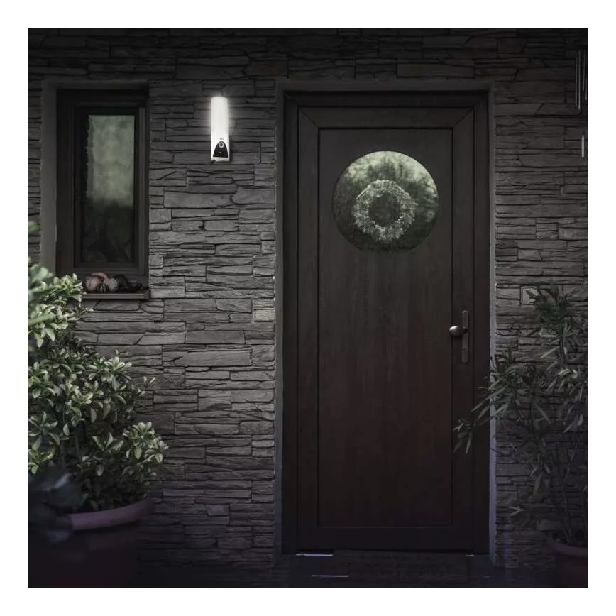 LED Smart udendørskamera med lys GoSmart LED/12W/230V 3200K IP65 Wi-Fi Tuya hvid