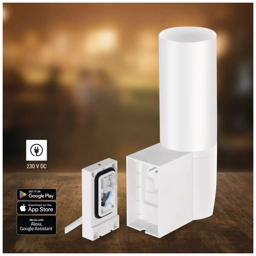 LED Smart udendørskamera med lys GoSmart LED/12W/230V IP65 Wi-Fi Tuya hvid