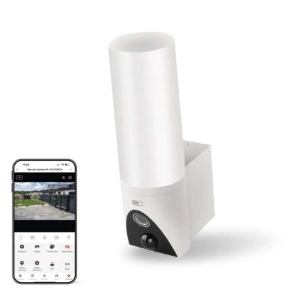 LED Smart udendørskamera med lys GoSmart LED/12W/230V IP65 Wi-Fi Tuya hvid