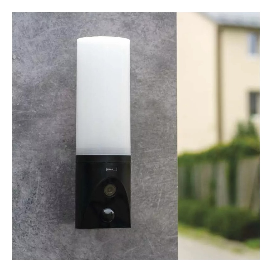 LED Smart udendørskamera med lys GoSmart LED/12W/230V 3200K IP65 Wi-Fi Tuya sort