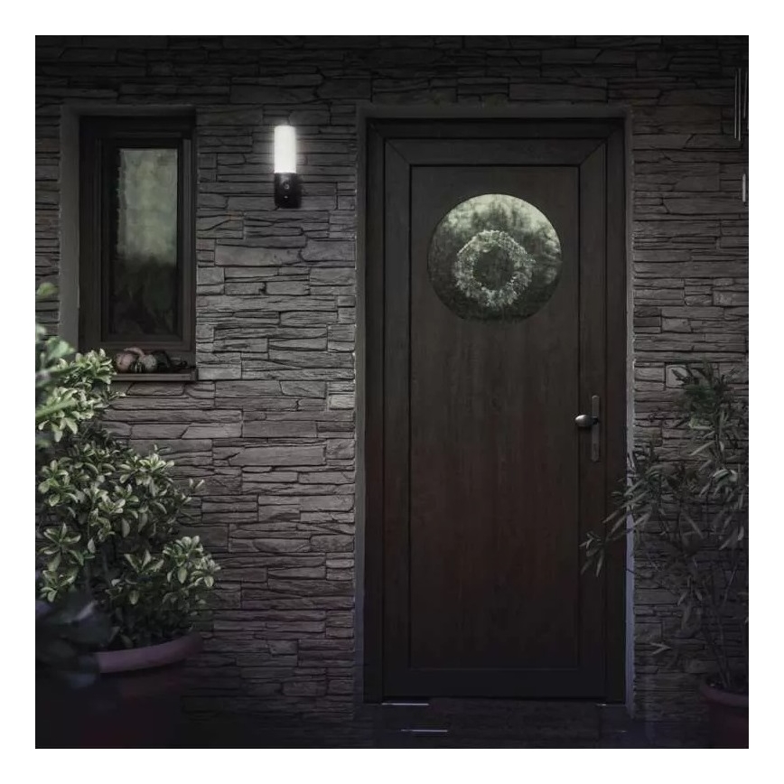 LED Smart udendørskamera med lys GoSmart LED/12W/230V 3200K IP65 Wi-Fi Tuya sort