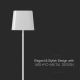 LED Solar dæmpbar magnetic touch-funktion rechargeable bordlampe LED/5W/5V 3000-6000K 3600 mAh IP65 hvid