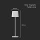 LED Solar dæmpbar magnetic touch-funktion rechargeable bordlampe LED/5W/5V 3000-6000K 3600 mAh IP65 hvid