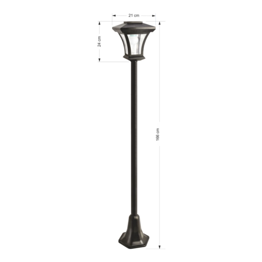 LED Solar udendørs lampe LED/1,2V IP44 sort