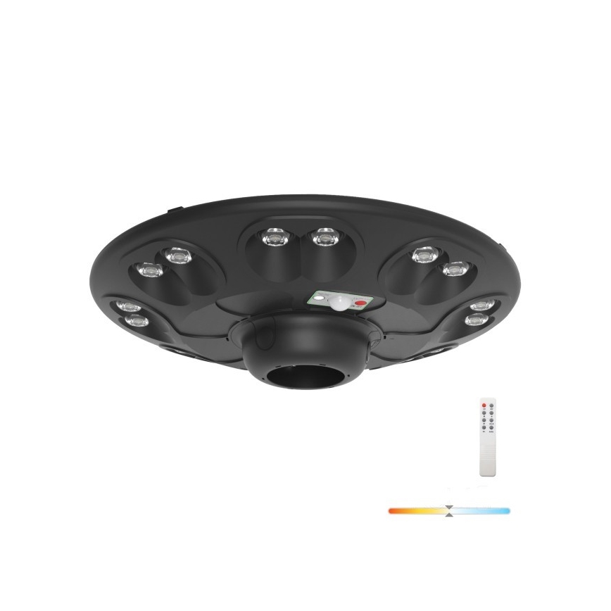 LED Solarlampe til gaden med sensor LUVIA LED/15W/3,2V 4000K IP54 5400 mAh + fjernbetjening