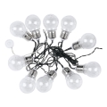LED Solarlanternekæde 10xLED/1W/1,2V 1xAA 2 m IP44 3000K 300 mAh