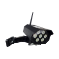 LED solarmodel af sikkerhedskamera med sensor LED/3,7V 1200 mAh IP44 sort + fjernbetjening