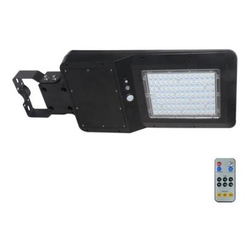 LED Solcelle gadelampe med sensor LED/40W/9,6V IP65 6000K 12000 mAh + fjernbetjening