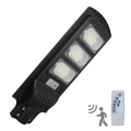 LED Solcelle gadelampe med sensor STREET LED/10W/3,2V 10000 mAh IP65 + fjernbetjening