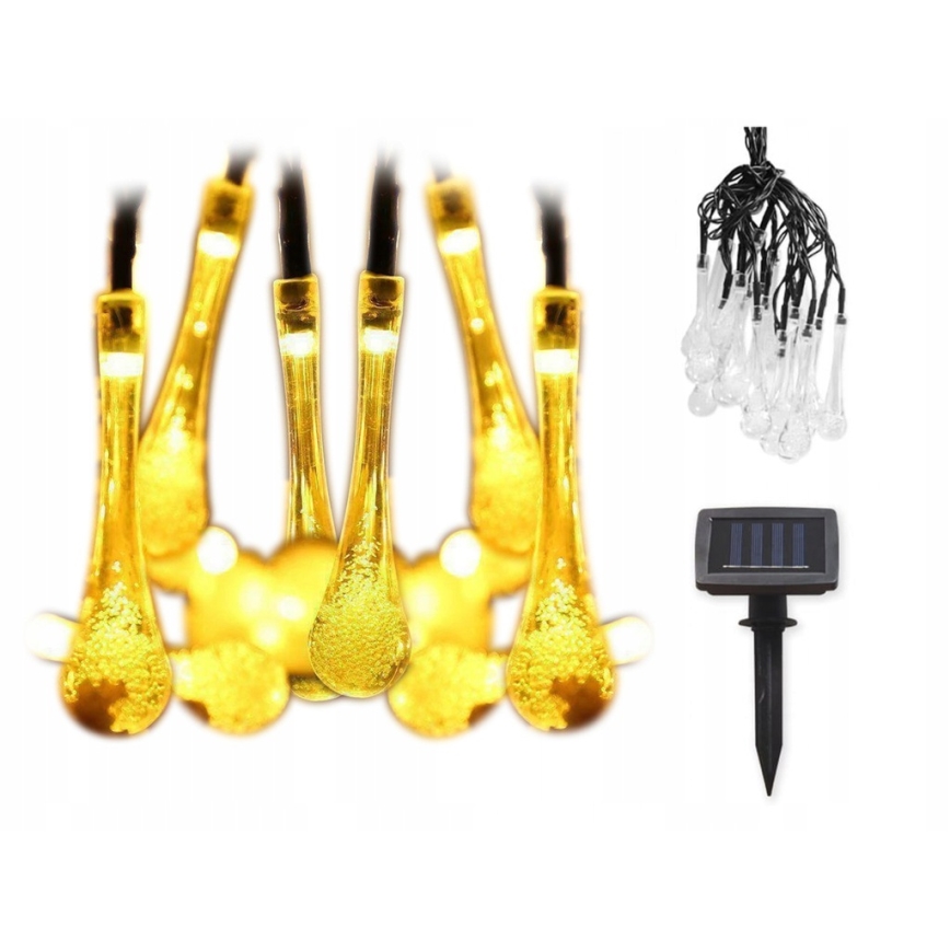 LED solcelle-lyskæde med skumringssensor 20xLED/0,72W/1,2V 600 mAh 4,7m IP44