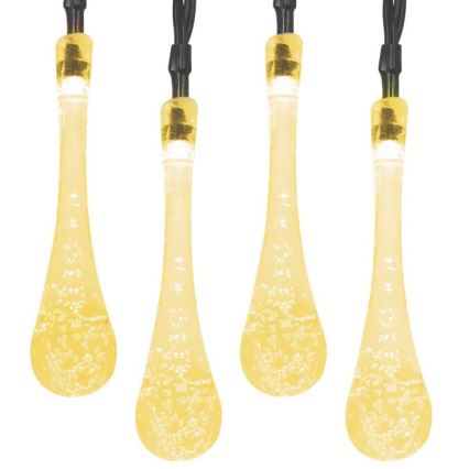 LED solcelle-lyskæde med skumringssensor 20xLED/0,72W/1,2V 600 mAh 4,7m IP44