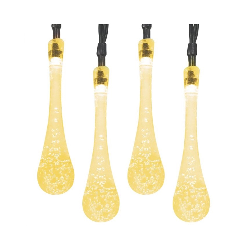 LED solcelle-lyskæde med skumringssensor 20xLED/0,72W/1,2V 600 mAh 4,7m IP44