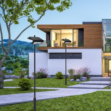 LED solcelleprojektør med bevægelsessensor og skumringssensor EPAD LED/10W/3000 mAh 7,4V 4000K IP65