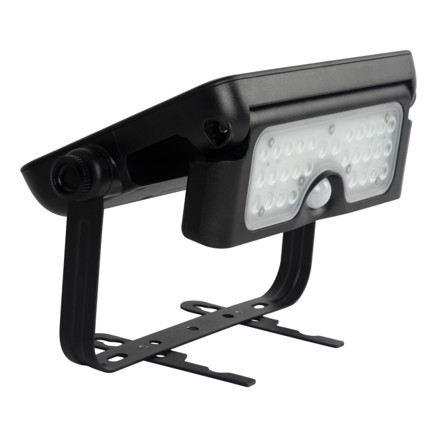 LED solcelleprojektør med bevægelsessensor og skumringssensor EPAD LED/5W/3000 mAh 3,7V 4000K IP65