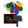 LED Solcelle udendørs kæde 10xLED/1,2V 300 mAh 2,2 m IP44 multicolor