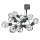 LED Solcelle udendørs kæde 10xLED/1,2V 300 mAh 3,8 m IP44