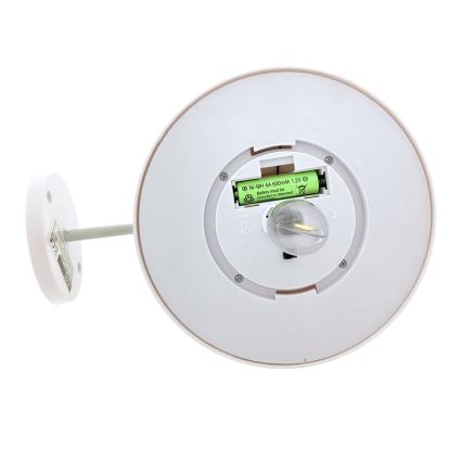 LED Solcelle Væglampe LED/0,5W/1,2V 600 mAh IP44 hvid