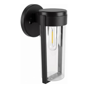 LED solcelle væglampe LED/1W/3,7V 500 mAh IP65 sort