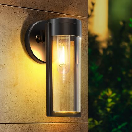 LED solcelle væglampe LED/1W/3,7V 500 mAh IP65 sort