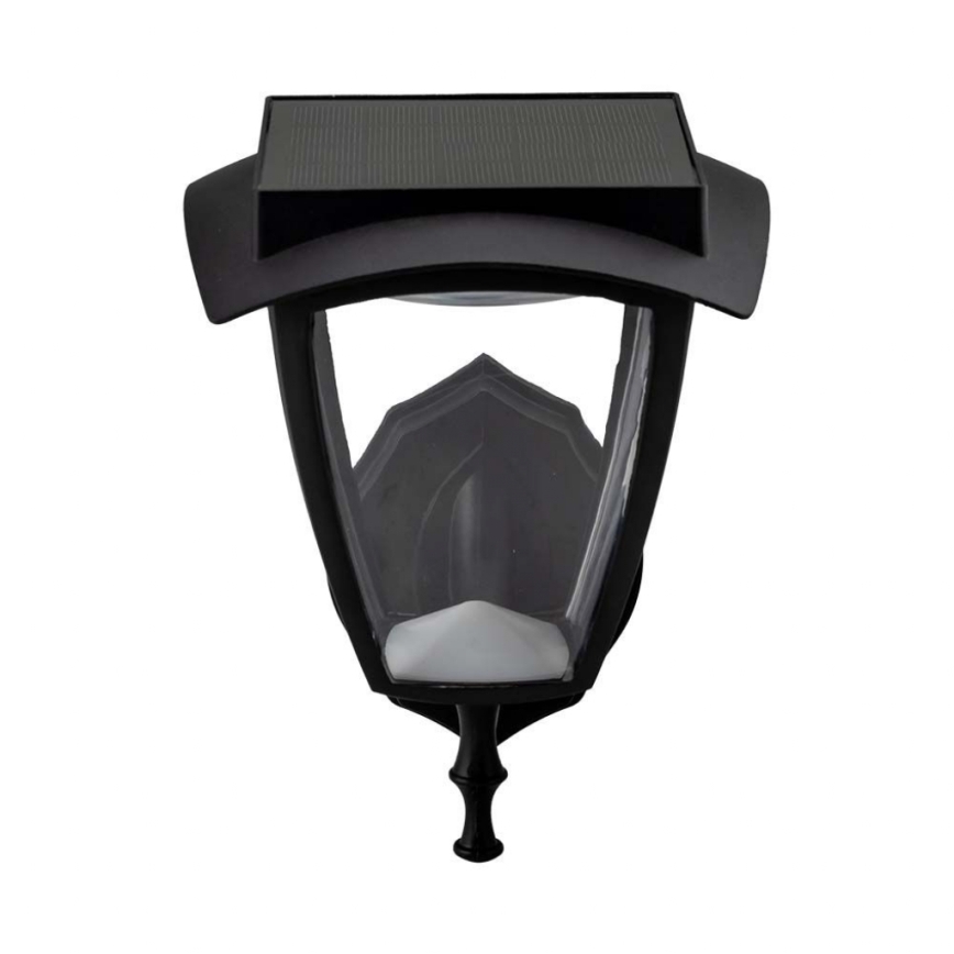 LED solcelle væglampe LED/2W/3,7V 3000/6000K IP65 2200 mAh sort