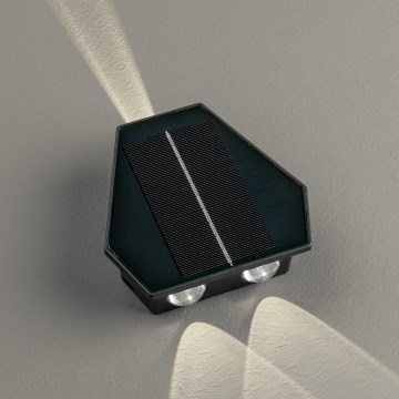 LED solcelle væglampe med sensor LED/2W/5V IP54 1300 mAh