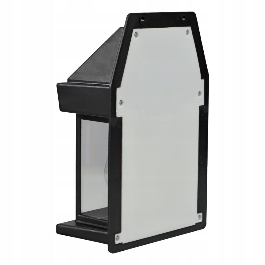 LED solcelle-væglampe med sensor LED/3,7 V 600 mAh IP44 sort