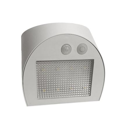 LED solcelledrevet væglampe med sensor LED/3W/3,7V 3000/4000K 1200 mAh IP54 hvid