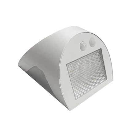 LED solcelledrevet væglampe med sensor LED/3W/3,7V 3000/4000K 1200 mAh IP54 hvid