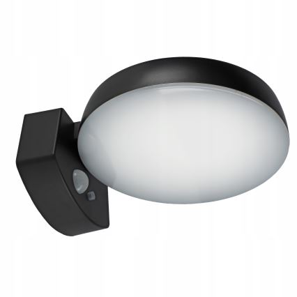 LED dæmpbar solcelle-væglampe med sensor LED/3W/3,7V 1800 mAh IP54 sort